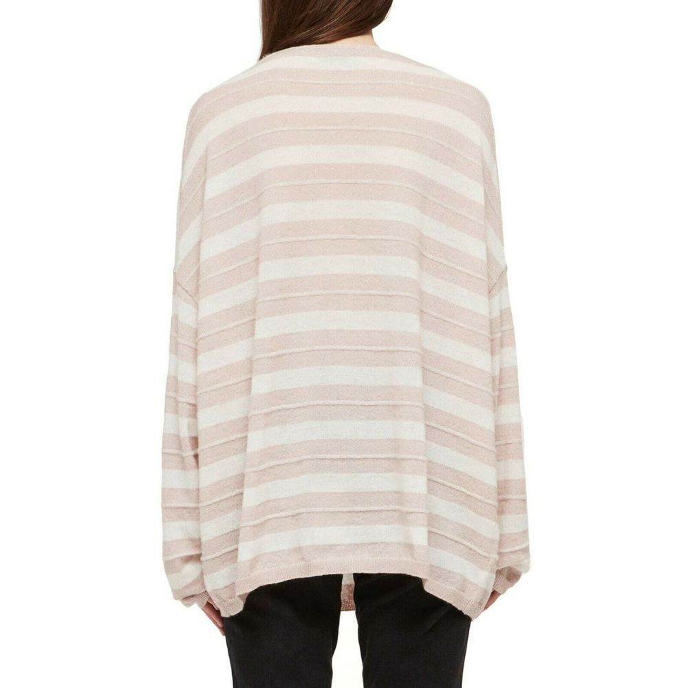 AllSaints Sweater L Cassia Stripe Boat Neck Wool - Picture 3 of 12